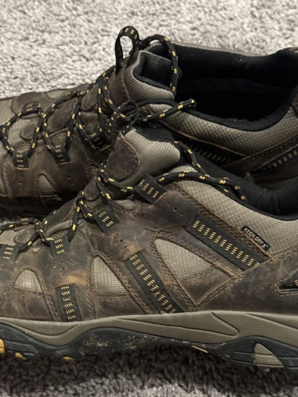 Keen Men’s Brown Targhee II Low Waterproof Hiking Boots Comfort Outdoor Size 13